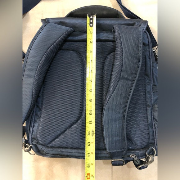 TUMI Tech bag Navy  multiple carry - Picture 6 of 16